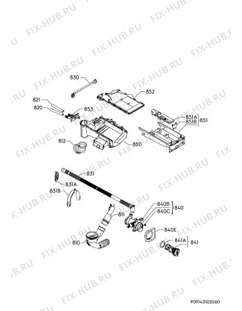 Взрыв-схема стиральной машины Electrolux EW7F1474BI - Схема узла Hydraulic System 272